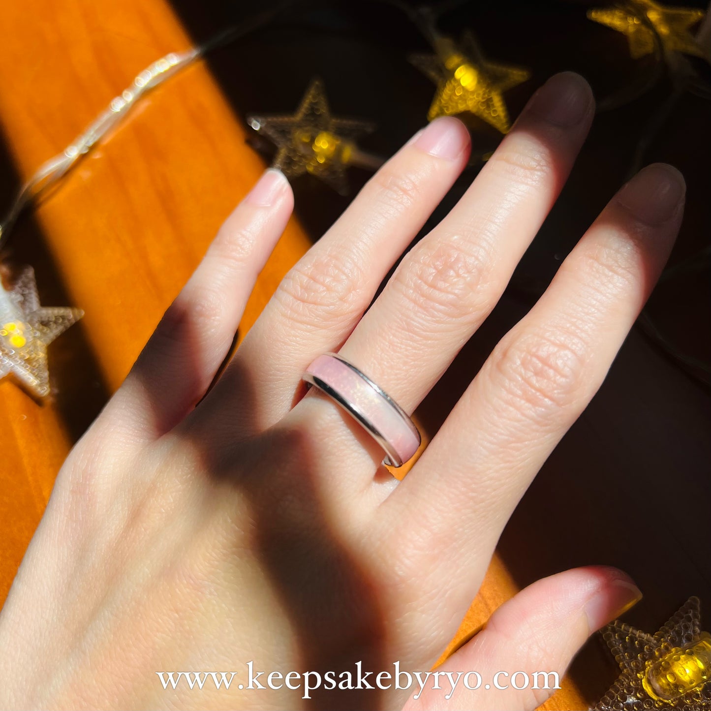 INLAY RING WITH BREASTMILK INCLUSION