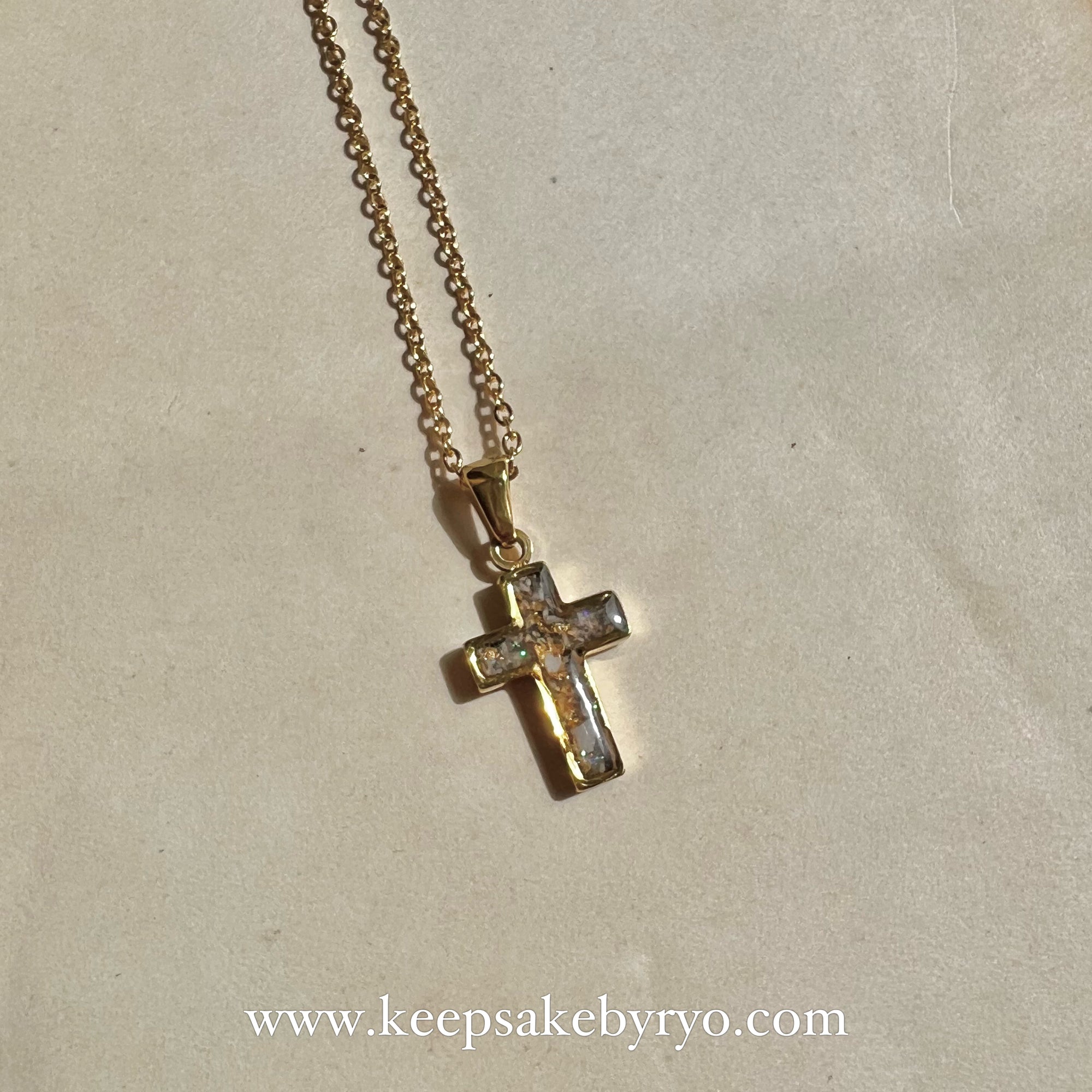 ASHES CROSS PENDANT NECKLACE