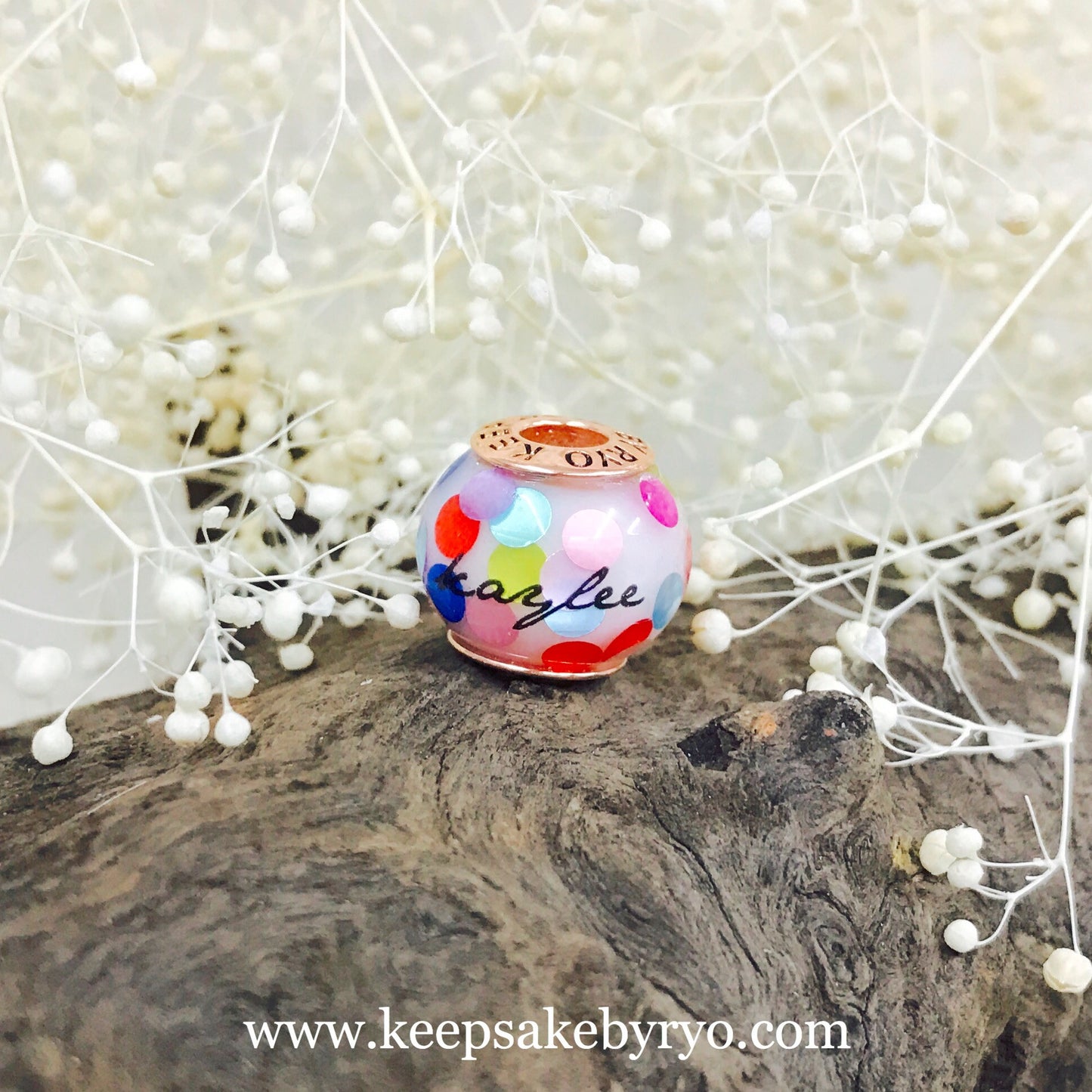 RAINBOW CONFETTI EUROPEAN CHARM