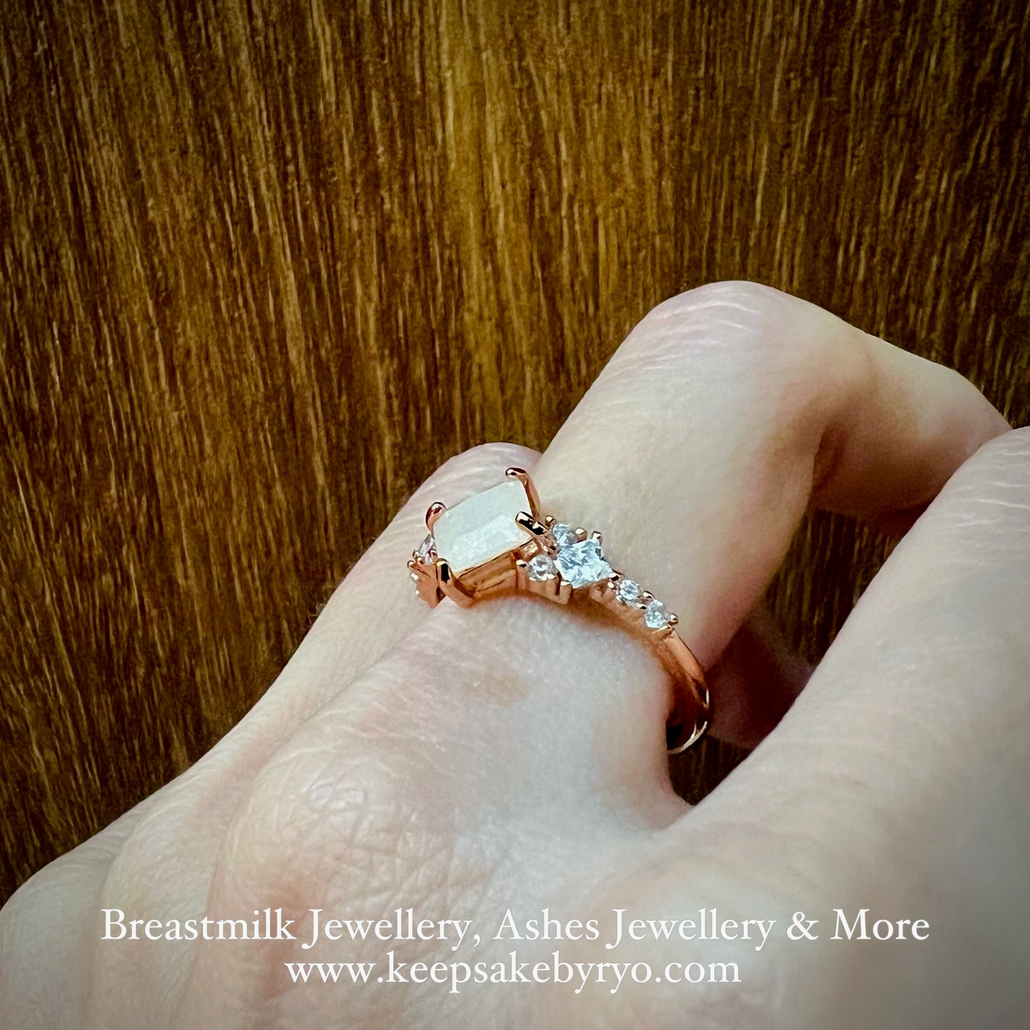 SOLITAIRE: ANYA RING WITH CUSHION INCLUSION STONE