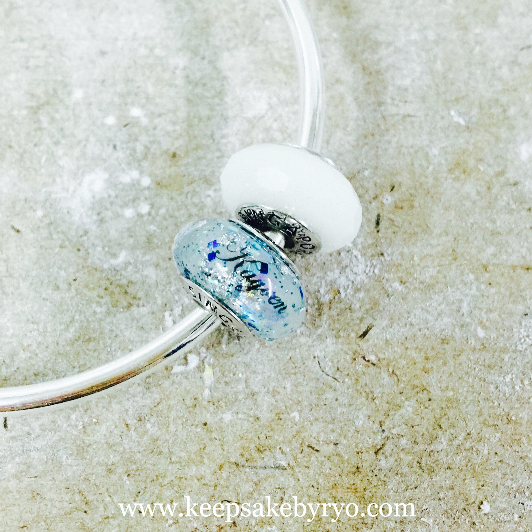 BREASTMILK EUROPEAN CHARM WITH BABY BLUE MIX