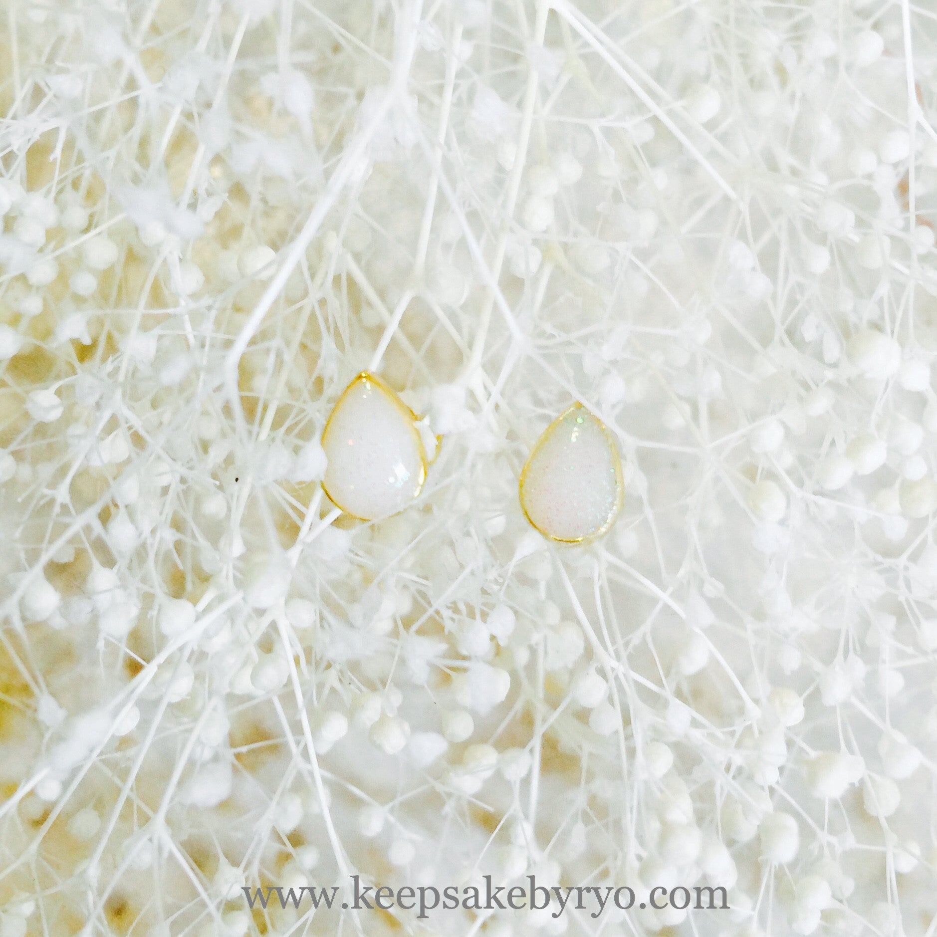STERLING TEARDROP EARRING STUDS