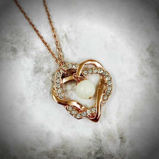 PEARL BREASTMILK INTERTWINED HEARTS