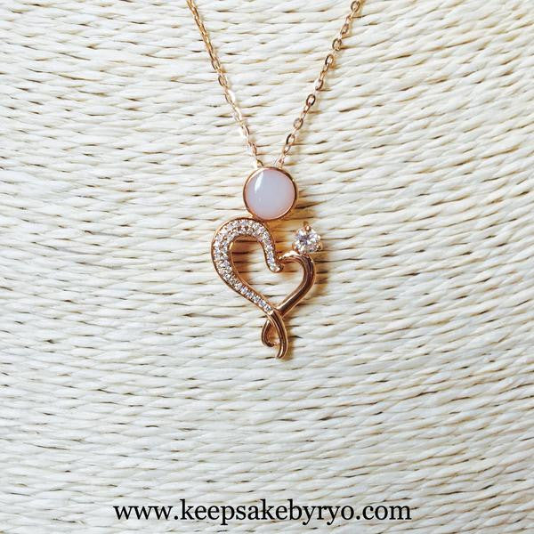 breastmilk pendant 18k gold with diamonds Keepsake by Ryo