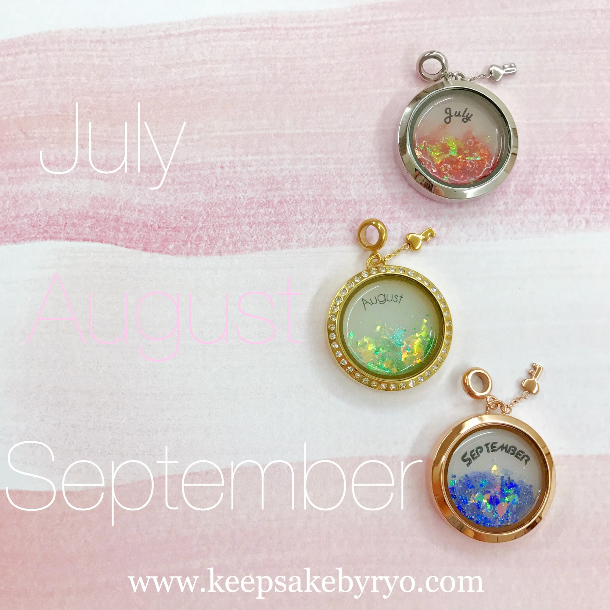 BIRTHSTONE SERIES GLASS LOCKETS