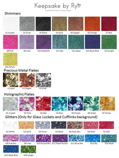 BREASTMILK EUROPEAN CHARM WITH HOLOGRAPHIC FLAKES AND SHIMMERS