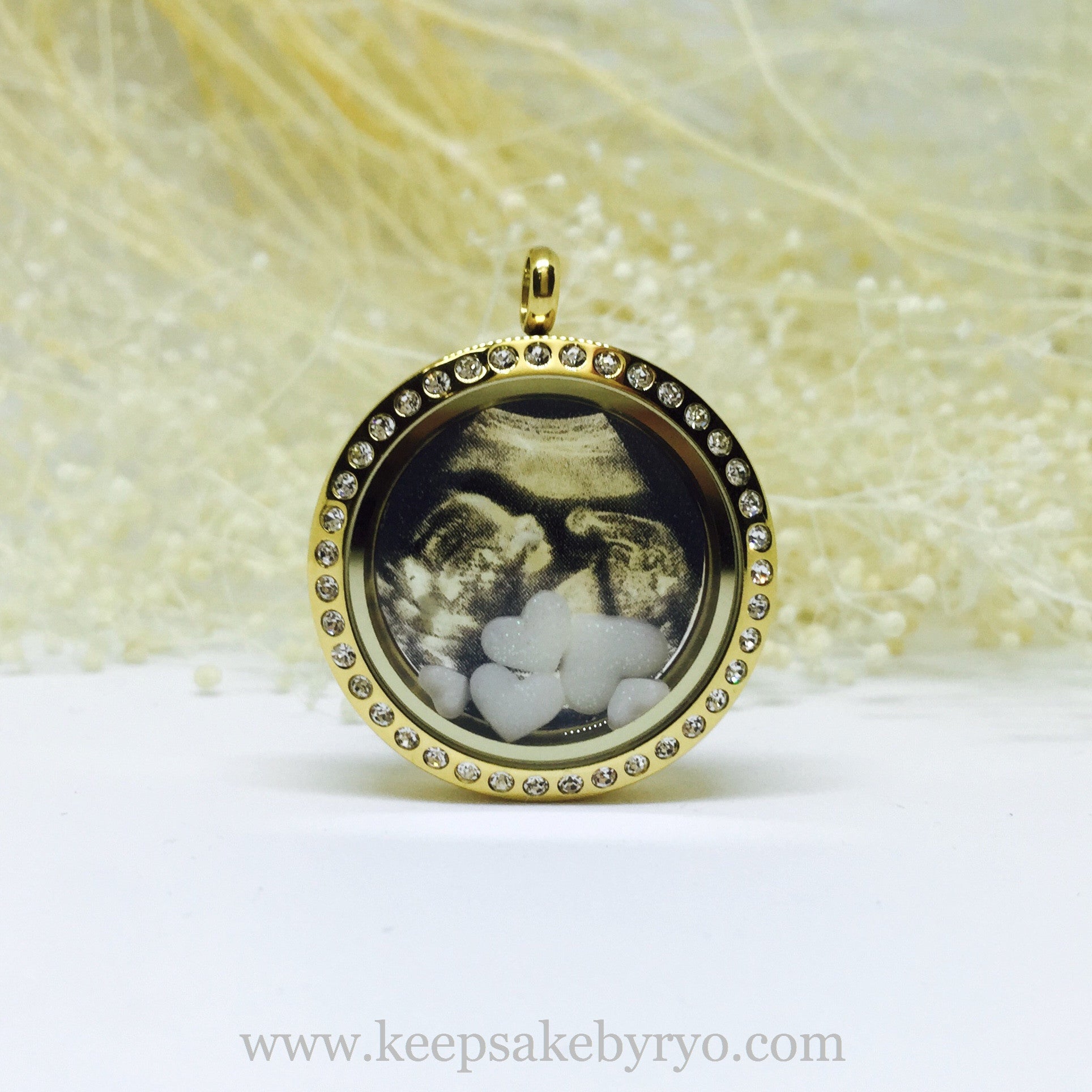 Floating Charm Locket — Made With Love Keepsakes Breastmilk