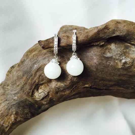 Breastmilk jewellery earrings