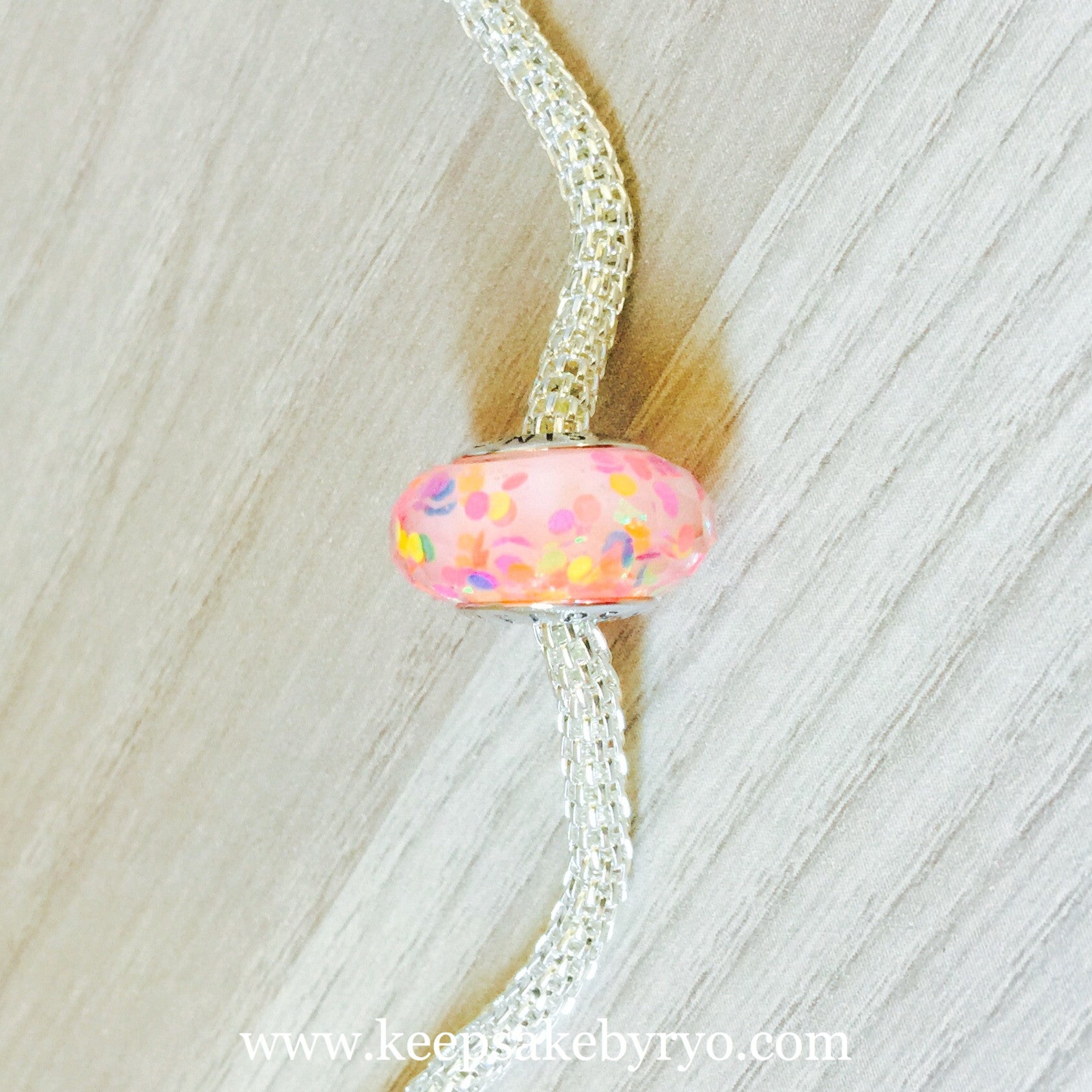 NEON RAINBOW CONFETTI EUROPEAN CHARM