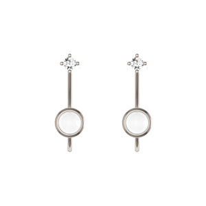 HEIRLOOM "MUMMY AND ME" EARRINGS SOLID GOLD WITH DIAMOND