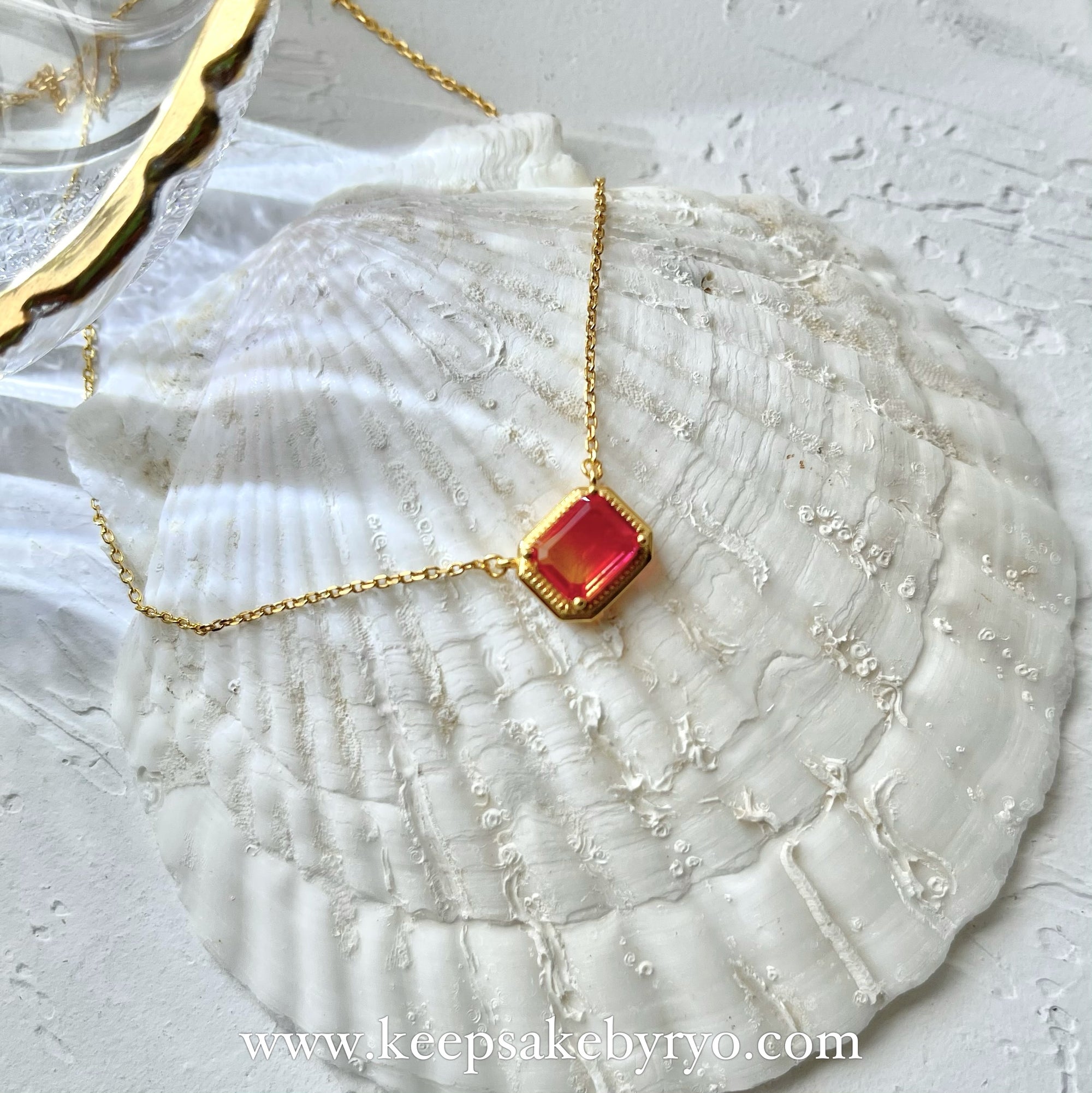 KEEPLETS COLLECTION: SUNRISE TOURMALINE NECKLACE