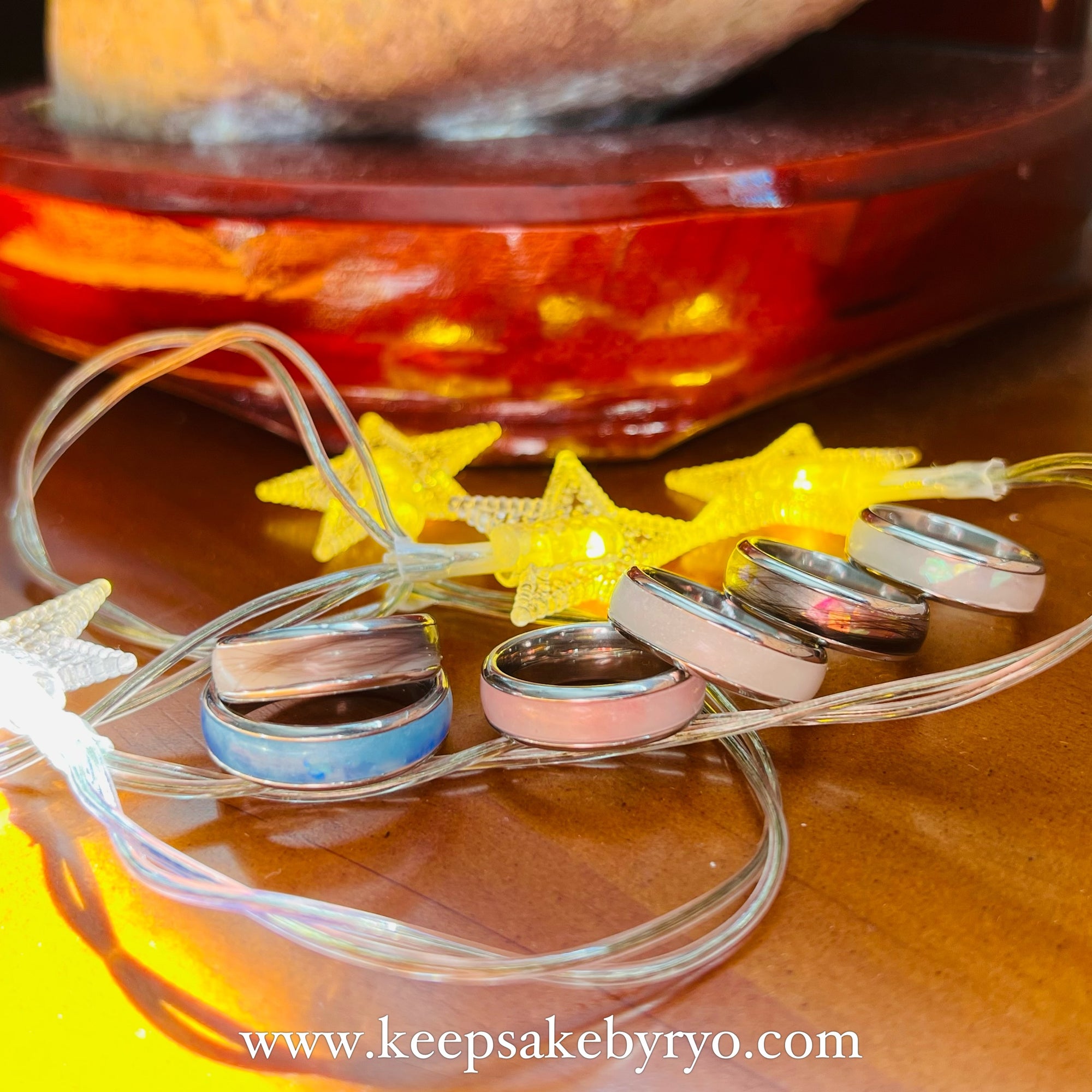 INLAY RING WITH BREASTMILK INCLUSION