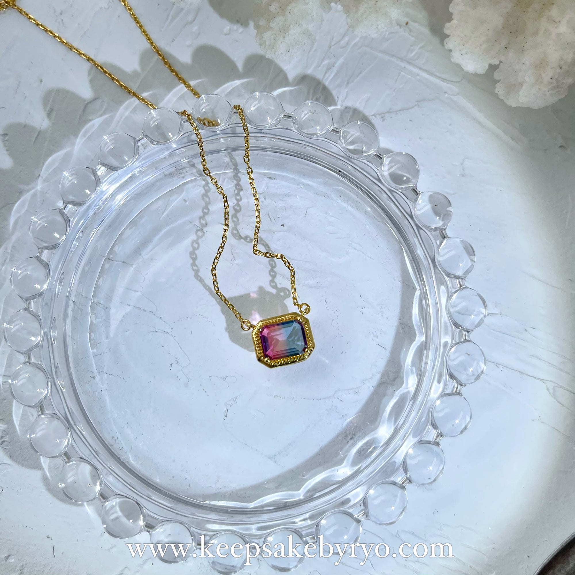 KEEPLETS COLLECTION: MERMAID TOURMALINE NECKLACE