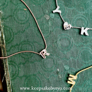 3D-PRINT: PERSONALIZED INCLUSION NAME NECKLACE (SINGLE INITIAL/SYMBOL)