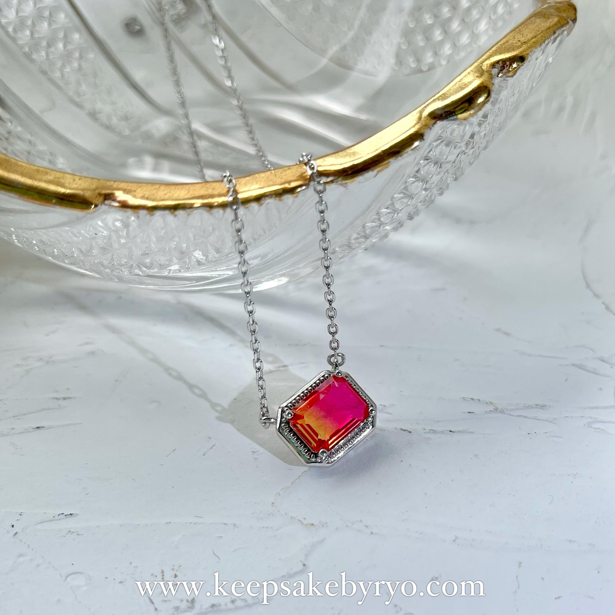 Margaret Solow Watermelon Tourmaline Cabochon Pendant Necklace | Quadr -  Quadrum Gallery