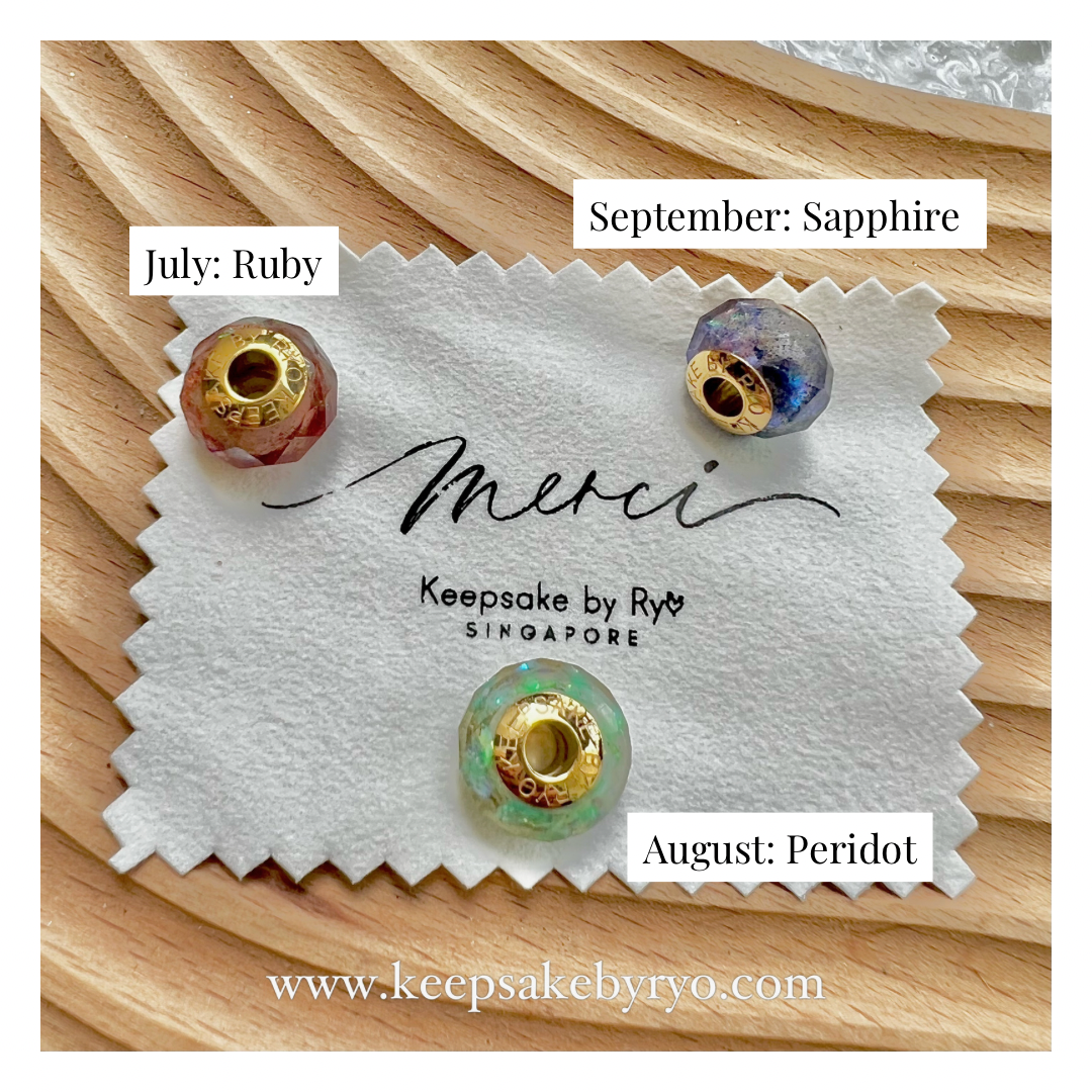 ASHES BIRTHSTONE CHARM SERIES