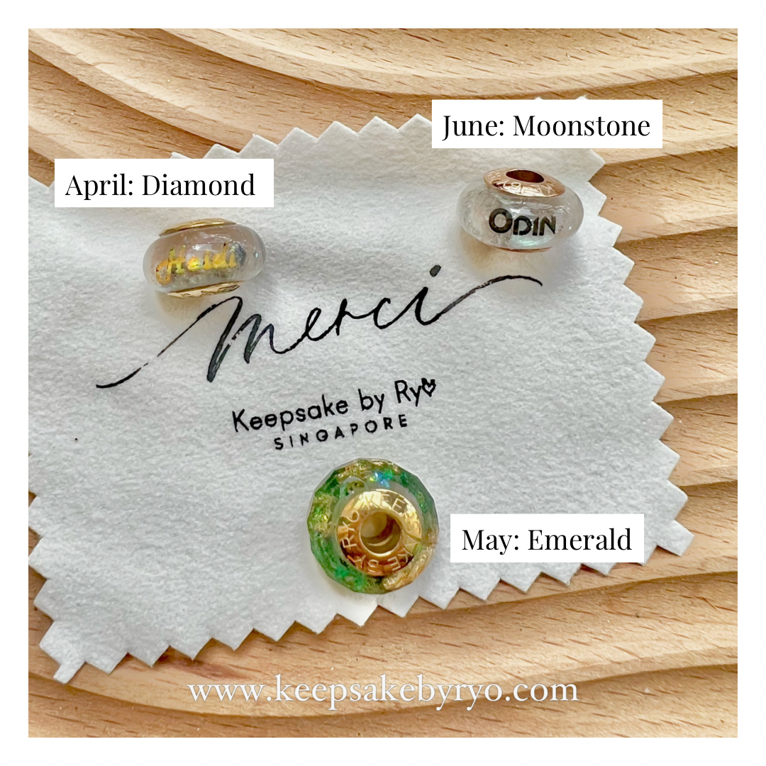 ASHES BIRTHSTONE CHARM SERIES