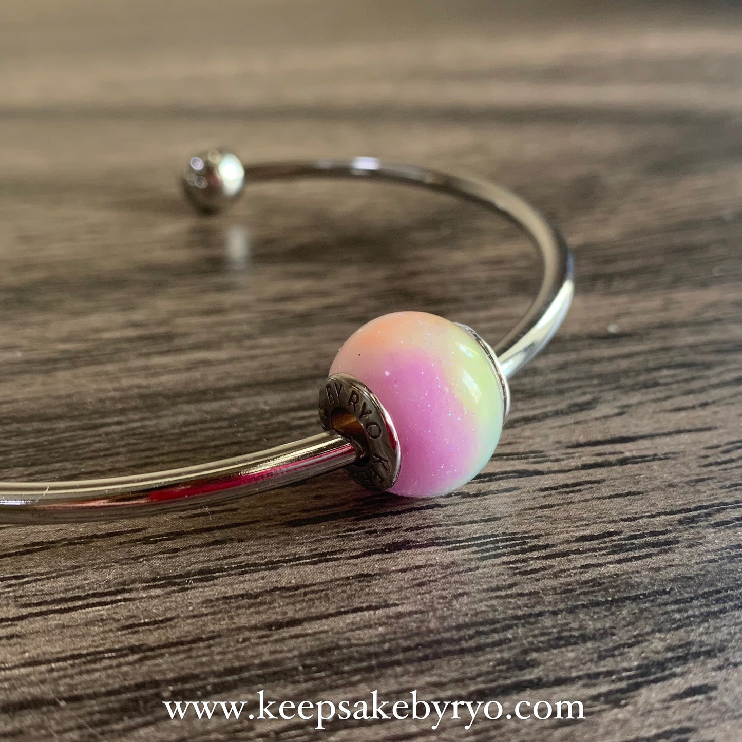 PSYCHEDELIC MERMAID GLOW IN THE DARK BREASTMILK EUROPEAN CHARM