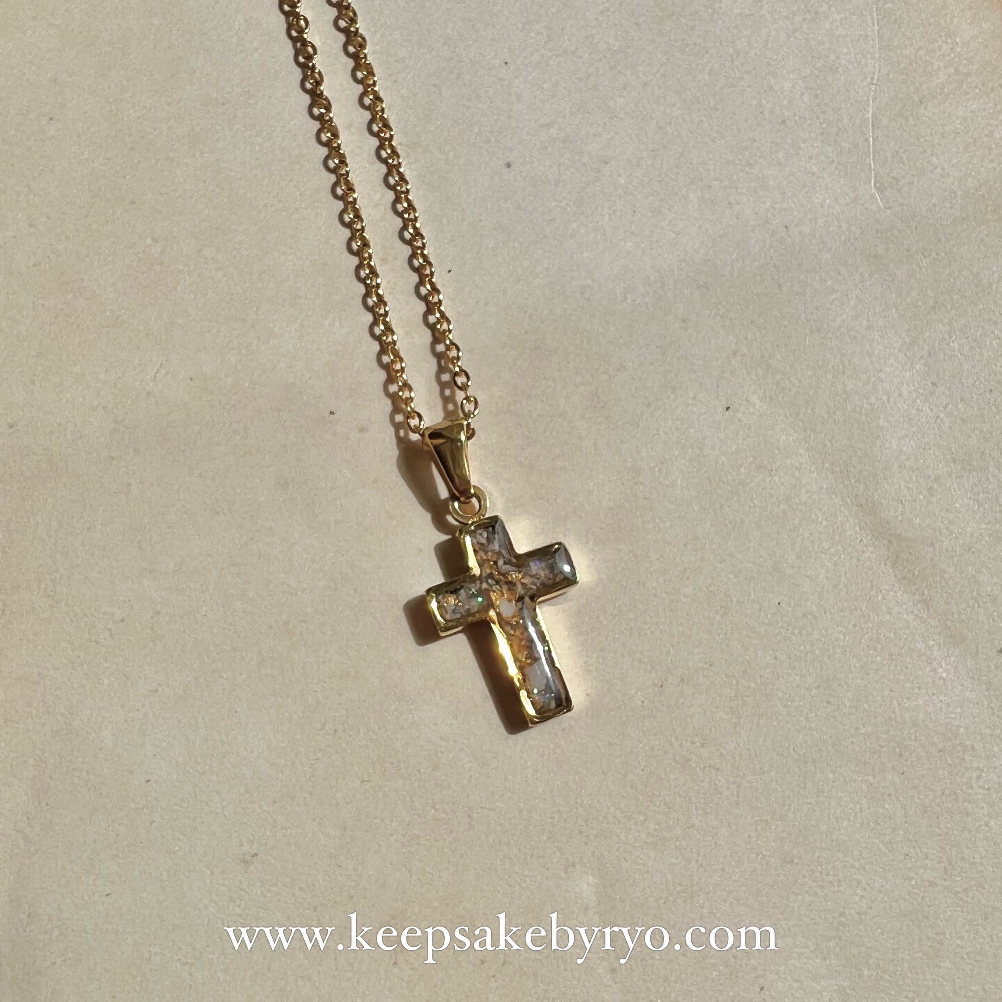 ASHES CROSS PENDANT NECKLACE