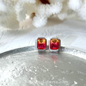 KEEPLETS COLLECTION: SUNRISE TOURMALINE EAR STUDS