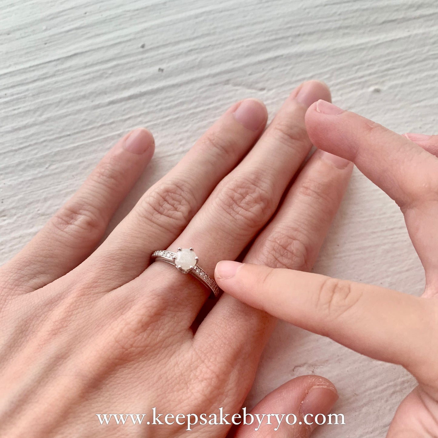 SOLITAIRE: ABIGAIL RING WITH ROUND INCLUSION STONE