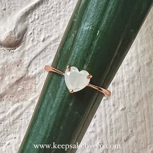 SOLITAIRE: CLASSIC SOLITAIRE 6MM HEART RING