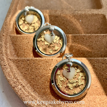 HEART AND NAME GLASS LOCKET