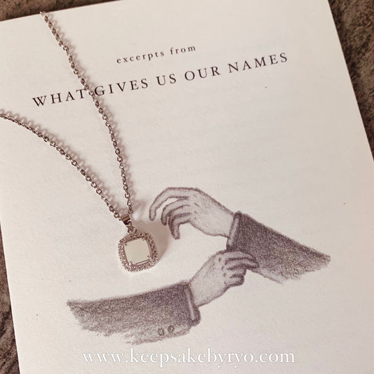 SOLITAIRE: YARA PENDANT WITH CUSHION INCLUSION STONE