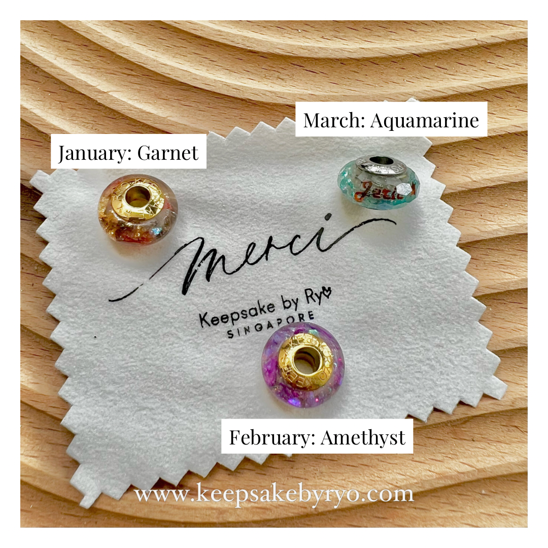 ASHES BIRTHSTONE CHARM SERIES