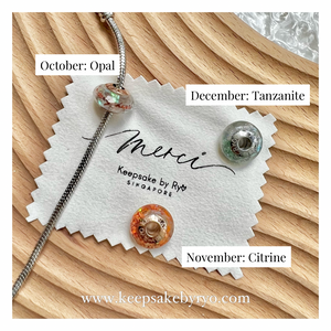 ASHES BIRTHSTONE CHARM SERIES