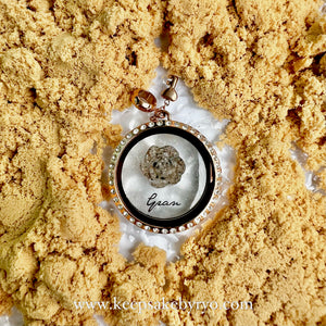 ASHES ROSE GLASS LOCKET