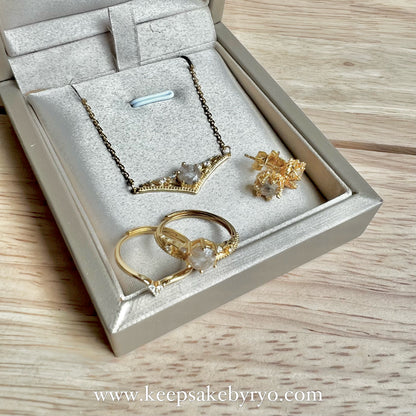 ASHES 925 SOLITAIRE: ESTE PENDANT NECKLACE WITH ROUND INCLUSION STONE